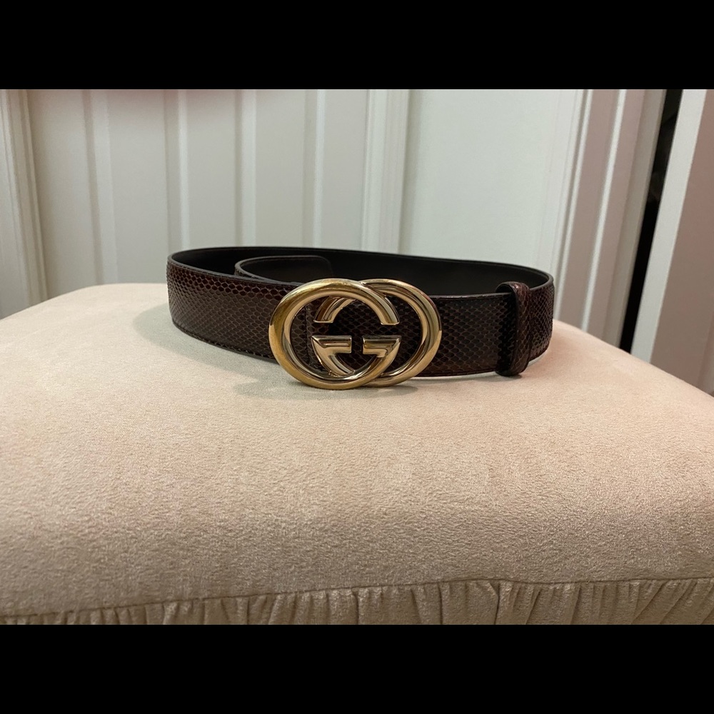 Gucci Leather Belt.